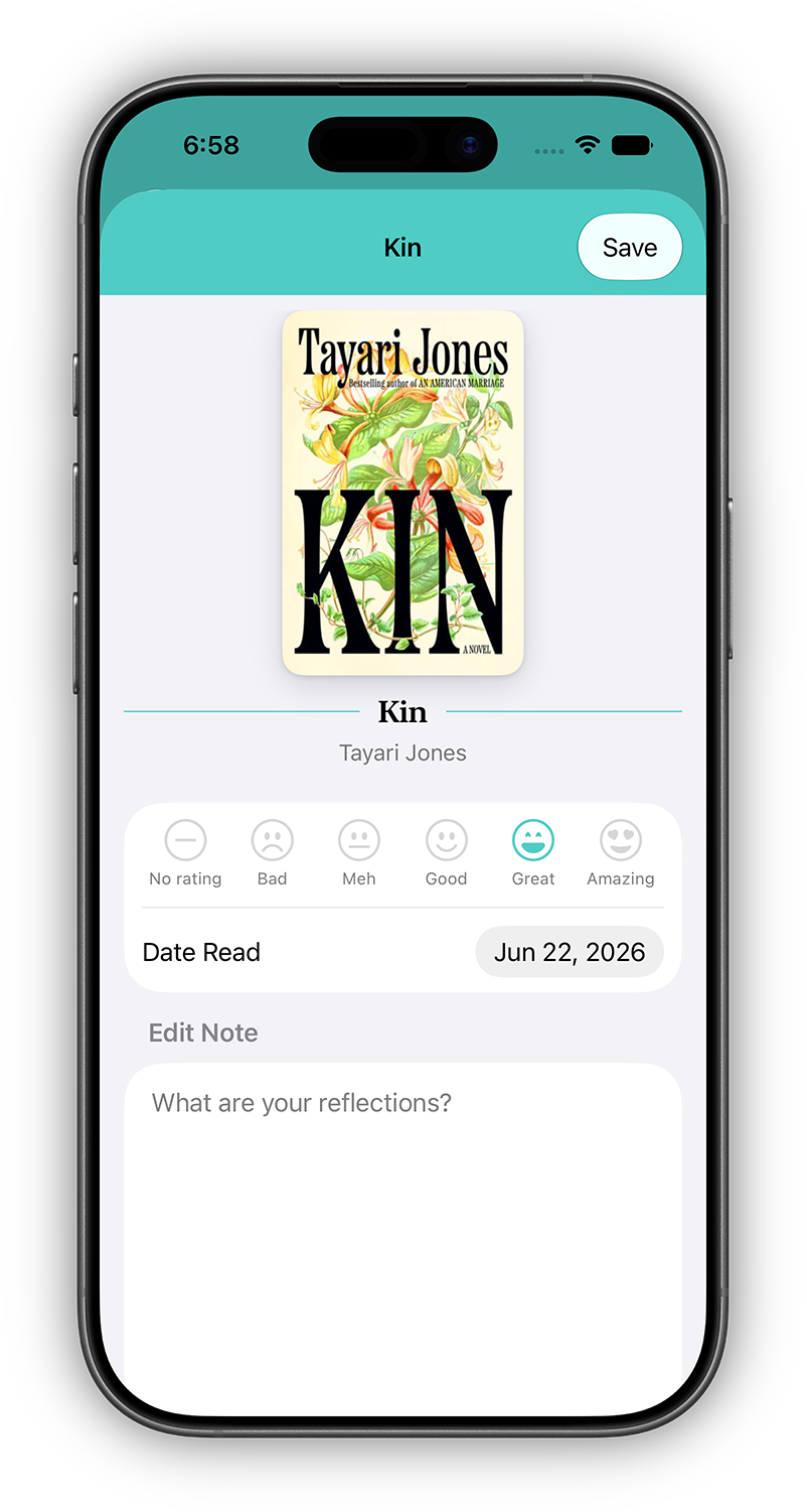 Addabook iPhone app edit page